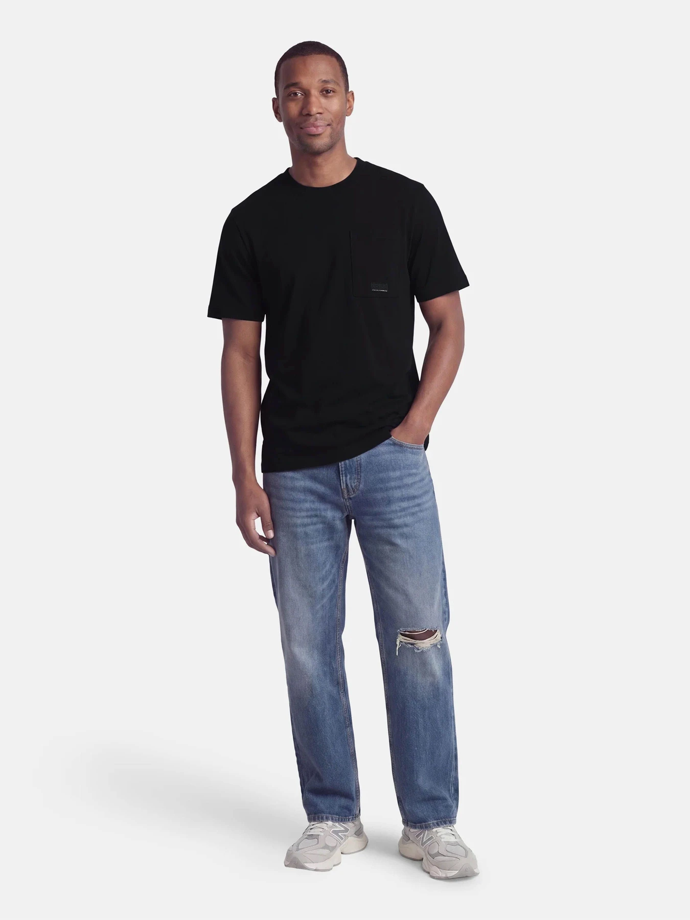 Футболки и поло JACK & JONES FUSION BADGE POCKET TEE модель 12295017_Black Футболки и поло JACK & JONES FUSION BADGE POCKET TEE модель 12295017_Black Фото