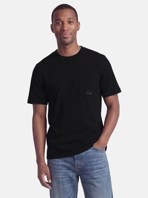 Футболки и поло JACK & JONES FUSION BADGE POCKET TEE модель 12295017_Black Фото