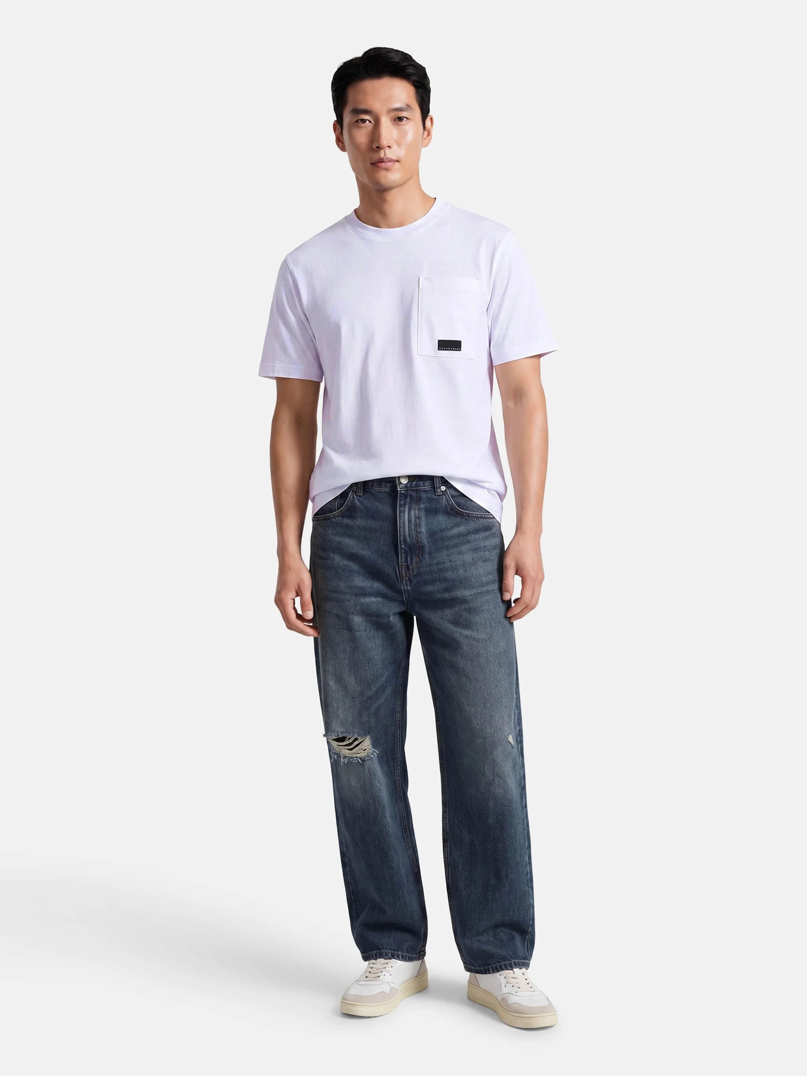 Бавовняна Чоловіча Футболка JACK & JONES FUSION BADGE POCKET TEE фото 3