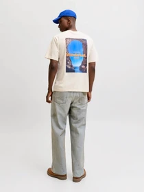 Футболки и поло JACK & JONES RIVIERA BACK PHOTO TEE модель 12295161_Antique White Фото
