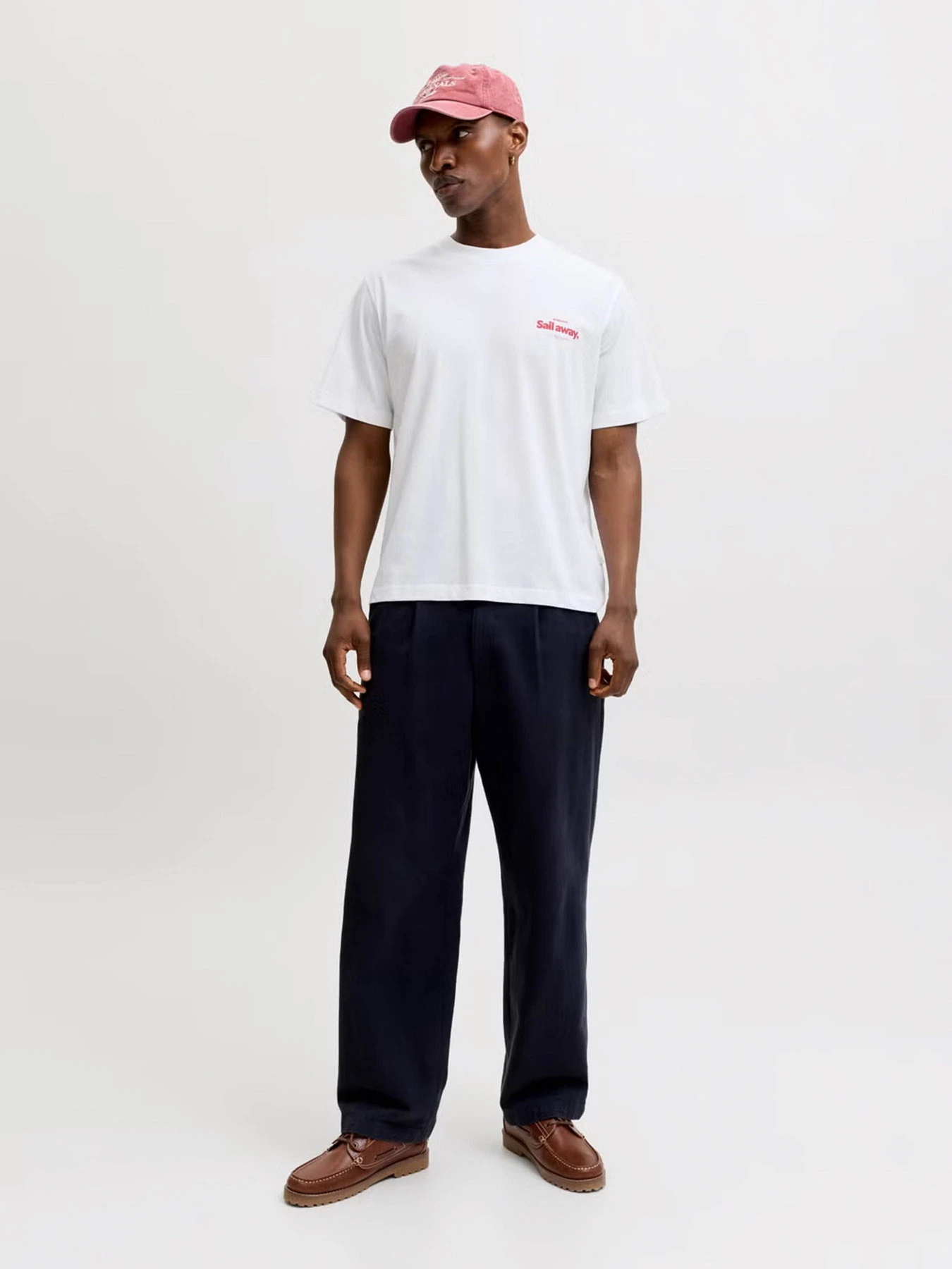 Футболки и поло JACK & JONES RIVIERA BACK PHOTO TEE модель 12295161_Bright White Фото