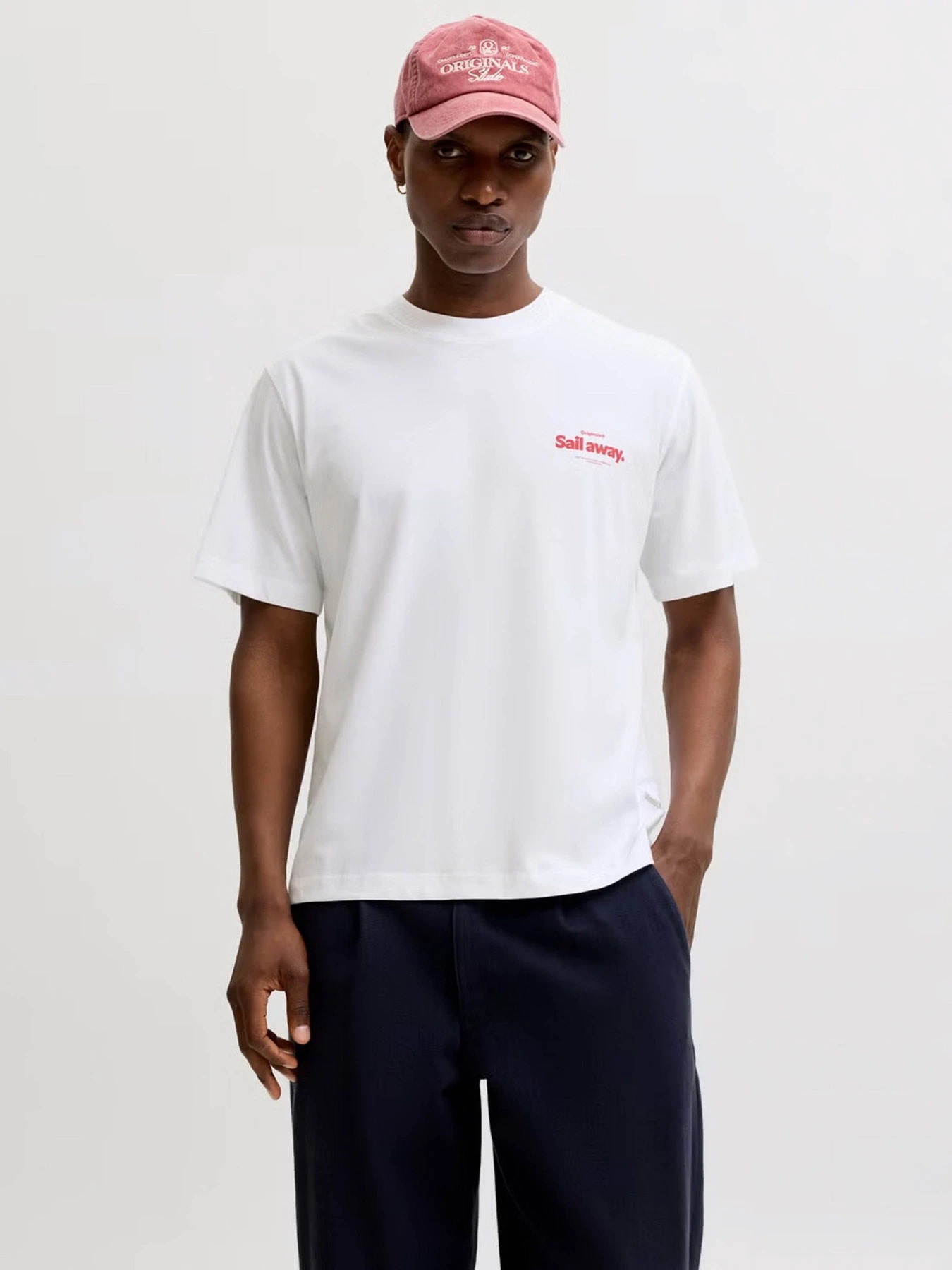 Футболки и поло JACK & JONES RIVIERA BACK PHOTO TEE модель 12295161_Bright White Фото