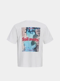 Футболки и поло JACK & JONES RIVIERA BACK PHOTO TEE модель 12295161_Bright White Фото