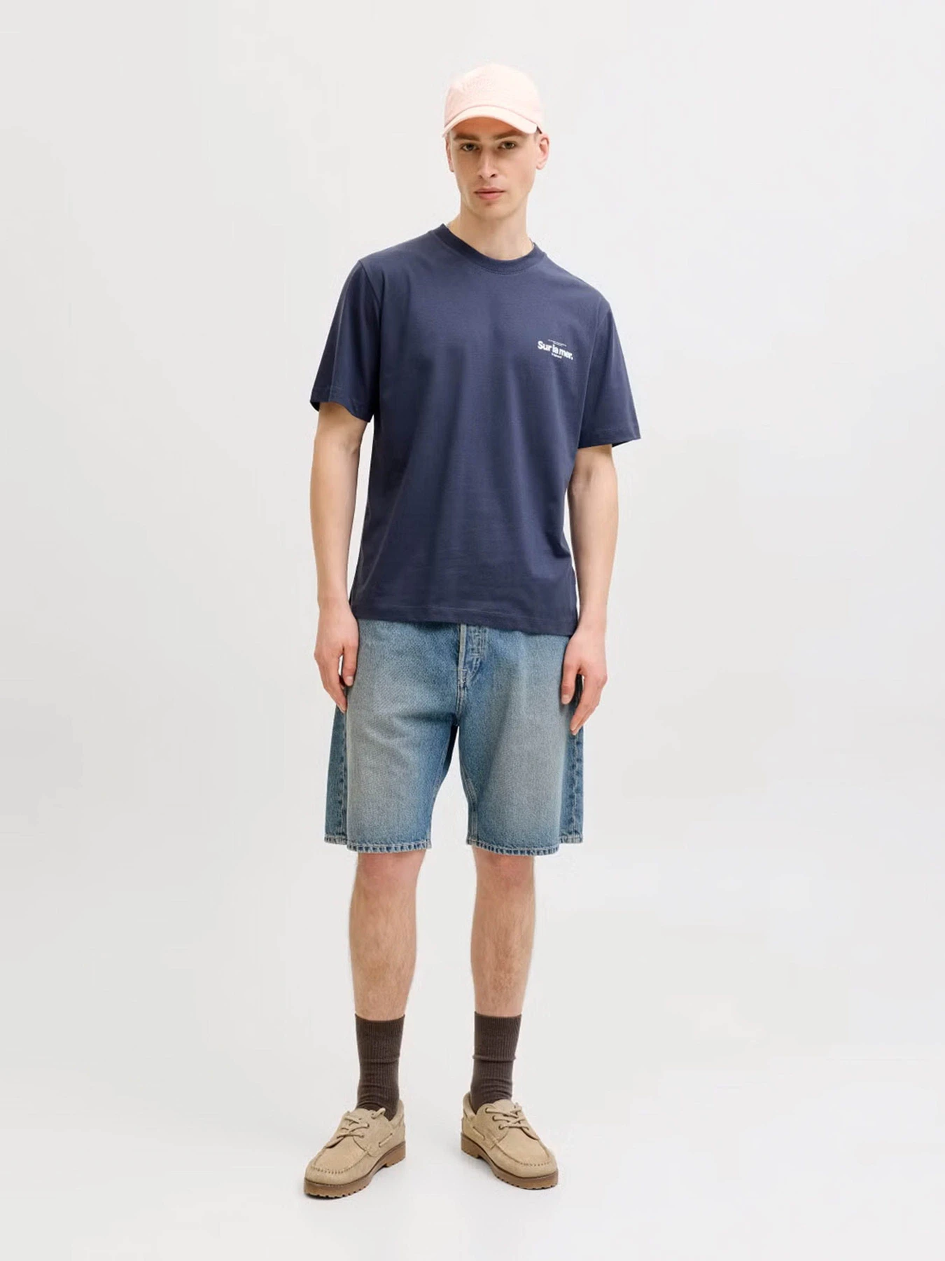 Футболки і поло JACK & JONES RIVIERA BACK PHOTO TEE модель 12295161_Odyssey Gray Фото