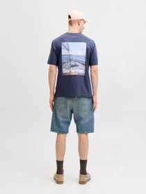 Футболки і поло JACK & JONES RIVIERA BACK PHOTO TEE модель 12295161_Odyssey Gray Фото