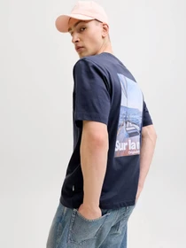 Футболки і поло JACK & JONES RIVIERA BACK PHOTO TEE модель 12295161_Odyssey Gray Фото