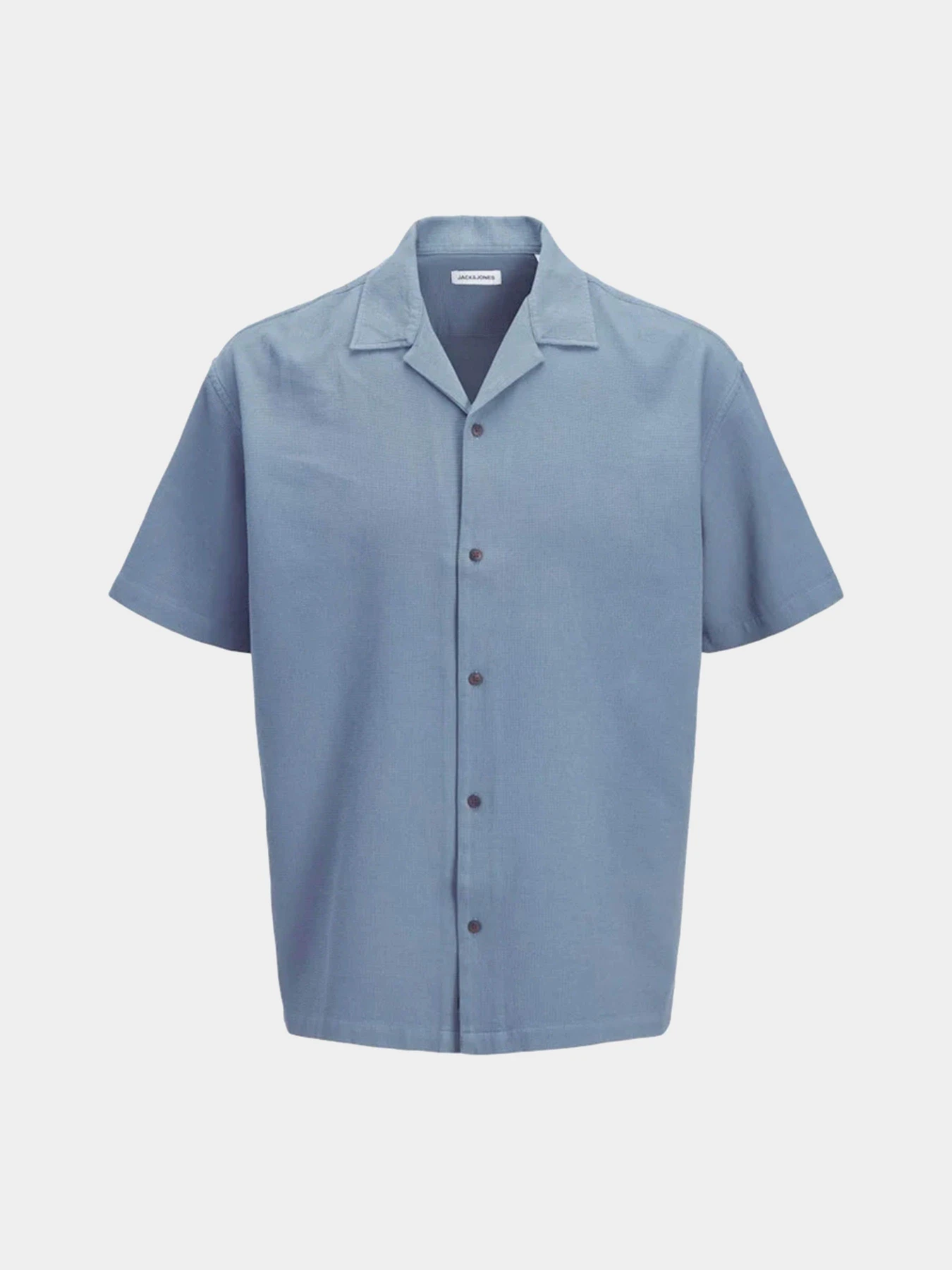 Сорочки JACK & JONES GLOBAL WAFFLE RESORT SHIRT модель 12295551_Blue Mirage Сорочки JACK & JONES GLOBAL WAFFLE RESORT SHIRT модель 12295551_Blue Mirage Фото