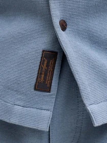 Сорочки JACK & JONES GLOBAL WAFFLE RESORT SHIRT модель 12295551_Blue Mirage Фото
