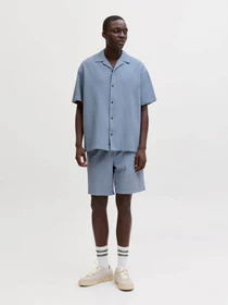 Рубашки JACK & JONES GLOBAL WAFFLE RESORT SHIRT модель 12295551_Vintage Khaki Фото