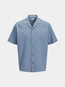 Рубашки JACK & JONES GLOBAL WAFFLE RESORT SHIRT модель 12295551_Vintage Khaki Фото