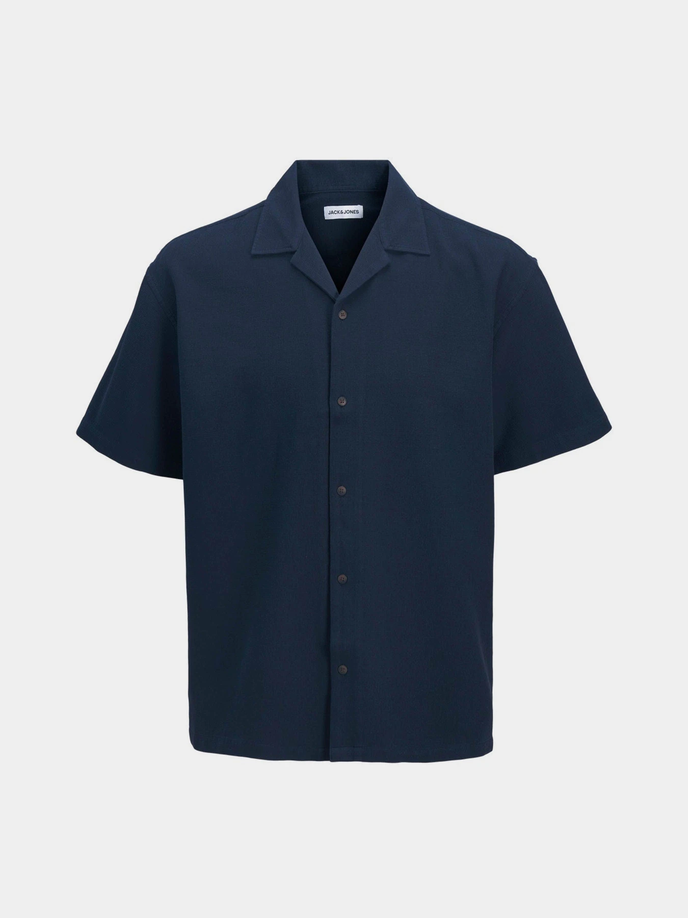 Рубашки JACK & JONES GLOBAL WAFFLE RESORT SHIRT модель 12295551_Navy Blazer Рубашки JACK & JONES GLOBAL WAFFLE RESORT SHIRT модель 12295551_Navy Blazer Фото
