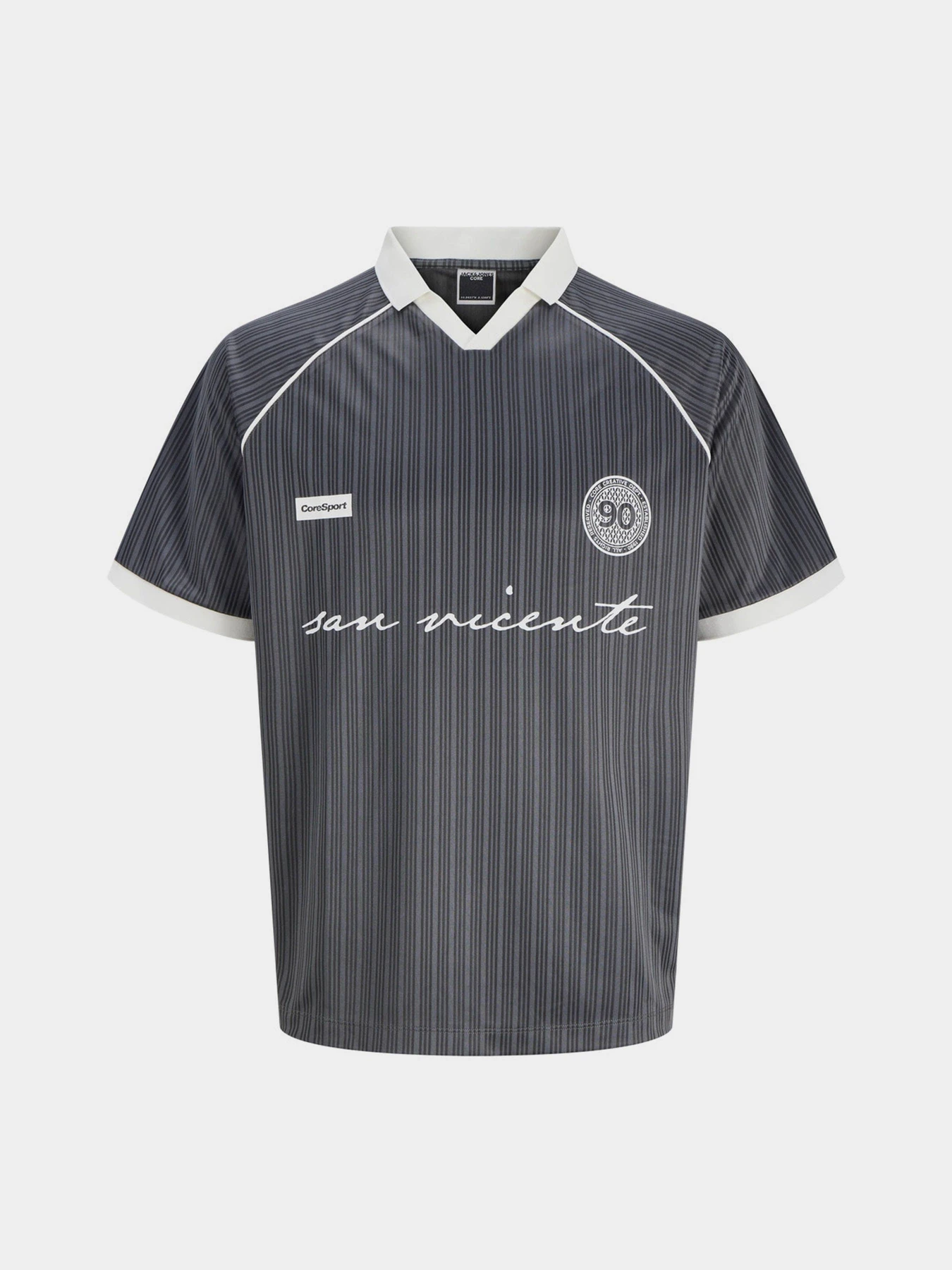 Футболки и поло JACK & JONES ETERNA FOOTBALL POLO модель 12295605_Asphalt Футболки и поло JACK & JONES ETERNA FOOTBALL POLO модель 12295605_Asphalt Фото