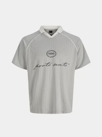 Футболки и поло JACK & JONES ETERNA FOOTBALL POLO модель 12295605_Vapor Blue Фото