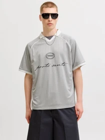 Футболки и поло JACK & JONES ETERNA FOOTBALL POLO модель 12295605_Vapor Blue Фото