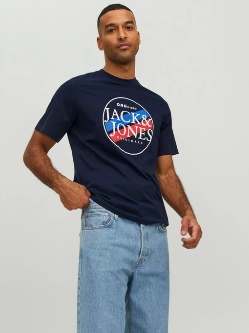Футболки і поло JACK & JONES модель 12228542_Navy Blazer Фото