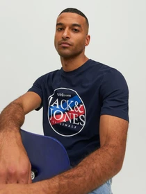Футболки и поло JACK & JONES модель 12228542_Navy Blazer Фото