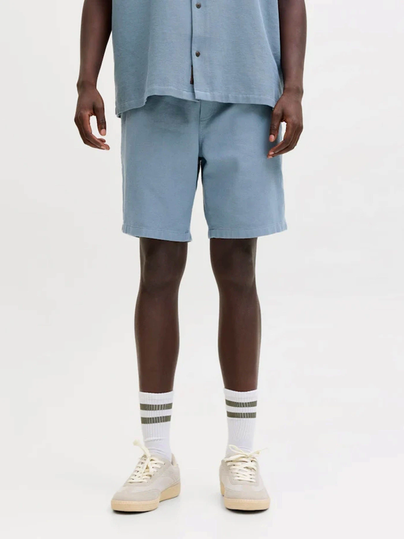 Шорты JACK & JONES JAIDEN WAFFLE RESORT SHORT модель 12295862_Blue Mirage Фото