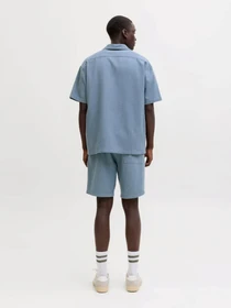 Шорты JACK & JONES JAIDEN WAFFLE RESORT SHORT модель 12295862_Blue Mirage Фото