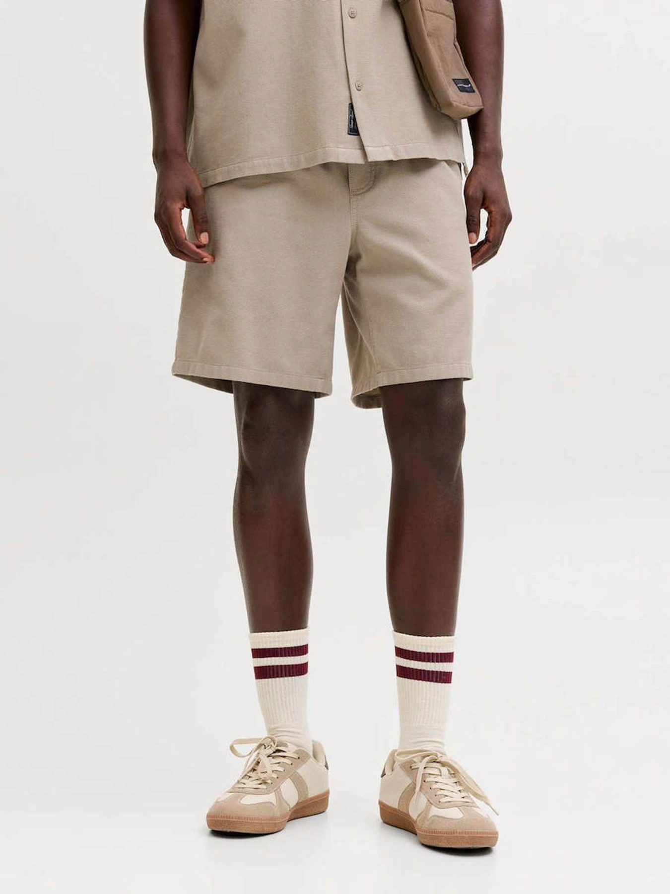 Шорти JACK & JONES JAIDEN WAFFLE RESORT SHORT модель 12295862_Vintage Khaki Фото