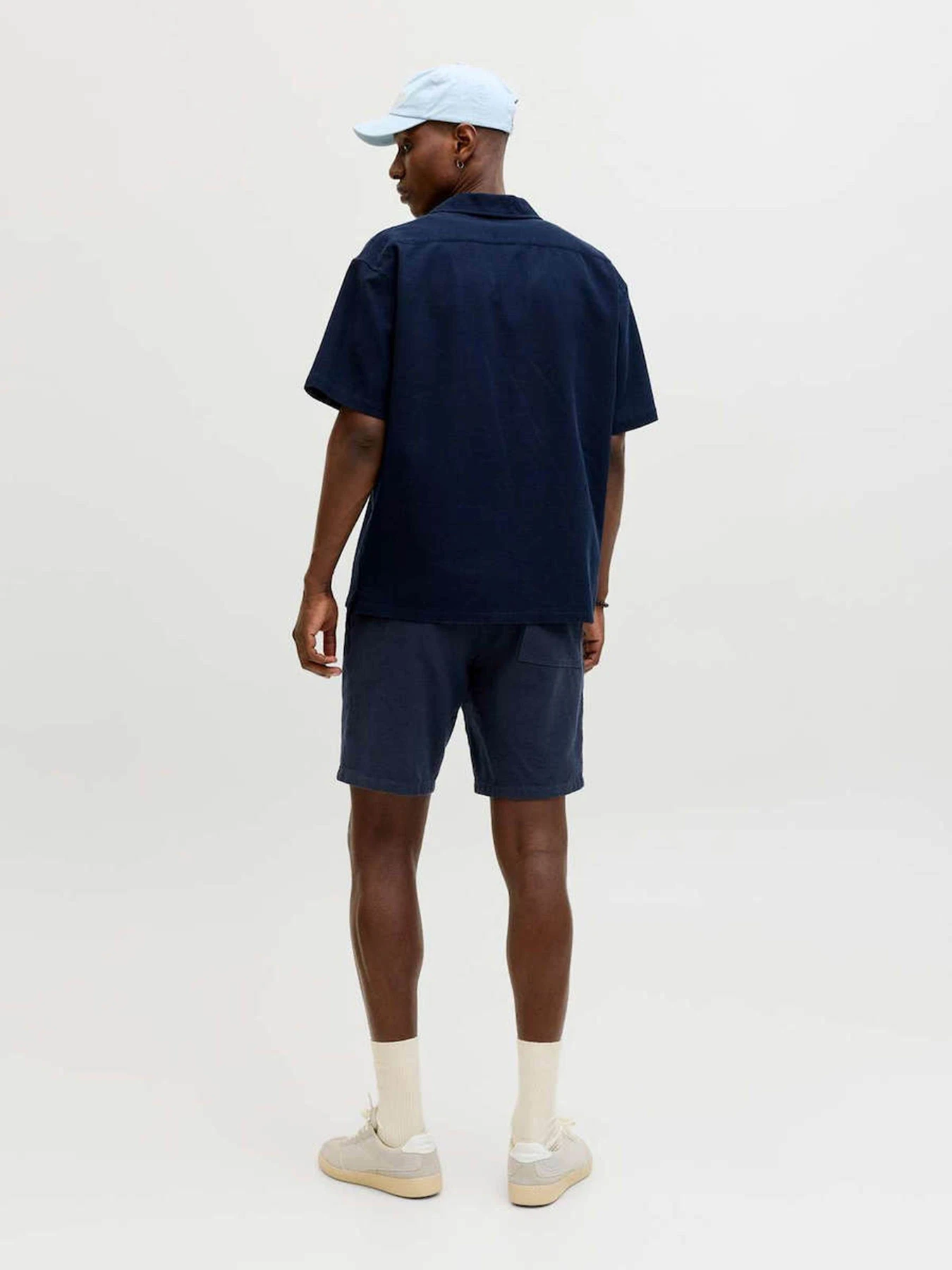 Шорти JACK & JONES JAIDEN WAFFLE RESORT SHORT модель 12295862_Navy Blazer Фото