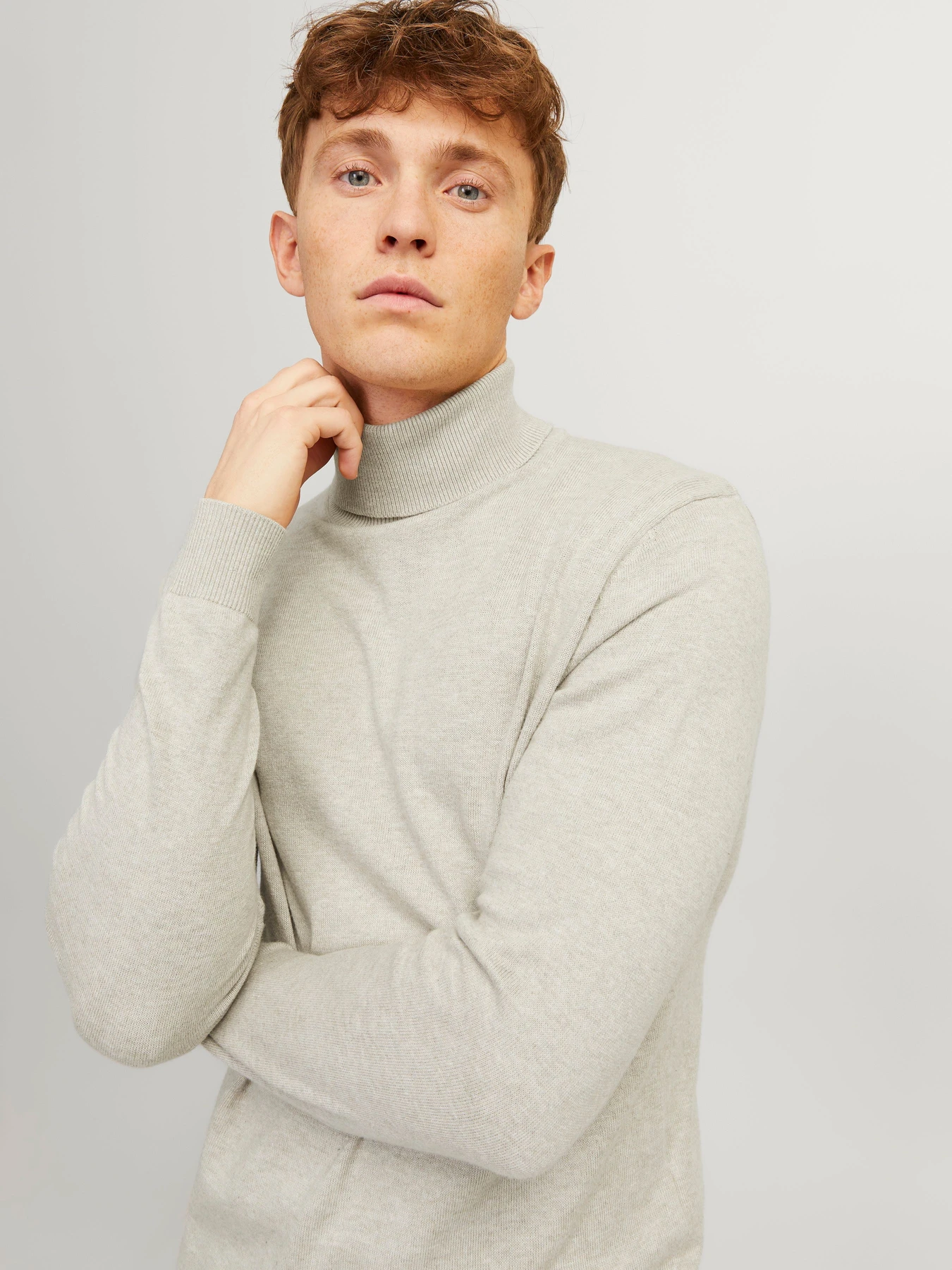 Светри та кардигани JACK & JONES EMIL KNIT ROLL NECK модель 12157417_Oatmeal Melange Светри та кардигани JACK & JONES EMIL KNIT ROLL NECK модель 12157417_Oatmeal Melange Фото