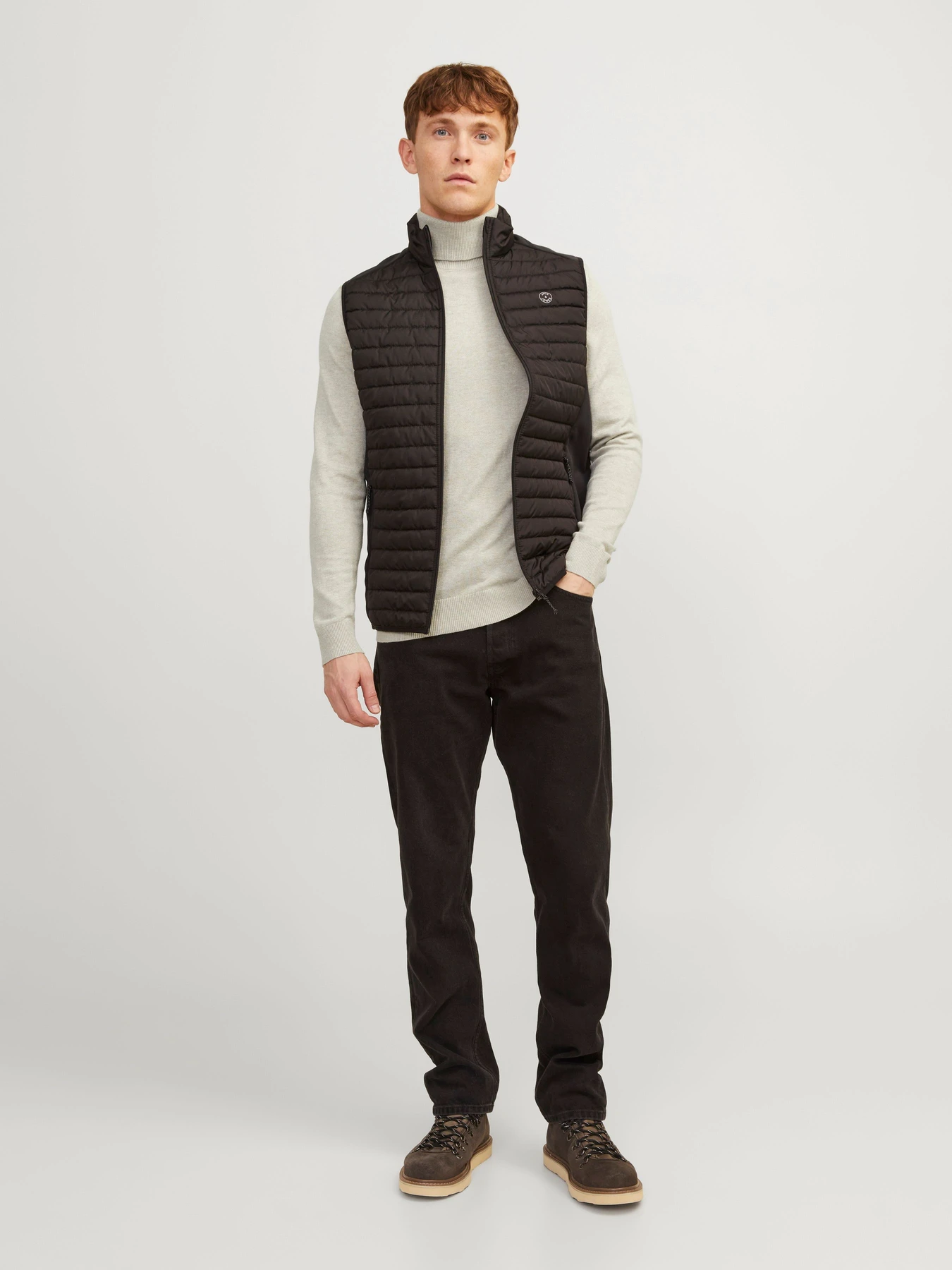 Светри та кардигани JACK & JONES EMIL KNIT ROLL NECK модель 12157417_Oatmeal Melange Светри та кардигани JACK & JONES EMIL KNIT ROLL NECK модель 12157417_Oatmeal Melange Фото