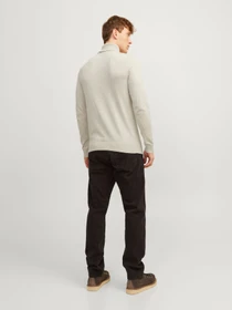 Светри та кардигани JACK & JONES EMIL KNIT ROLL NECK модель 12157417_Oatmeal Melange Фото