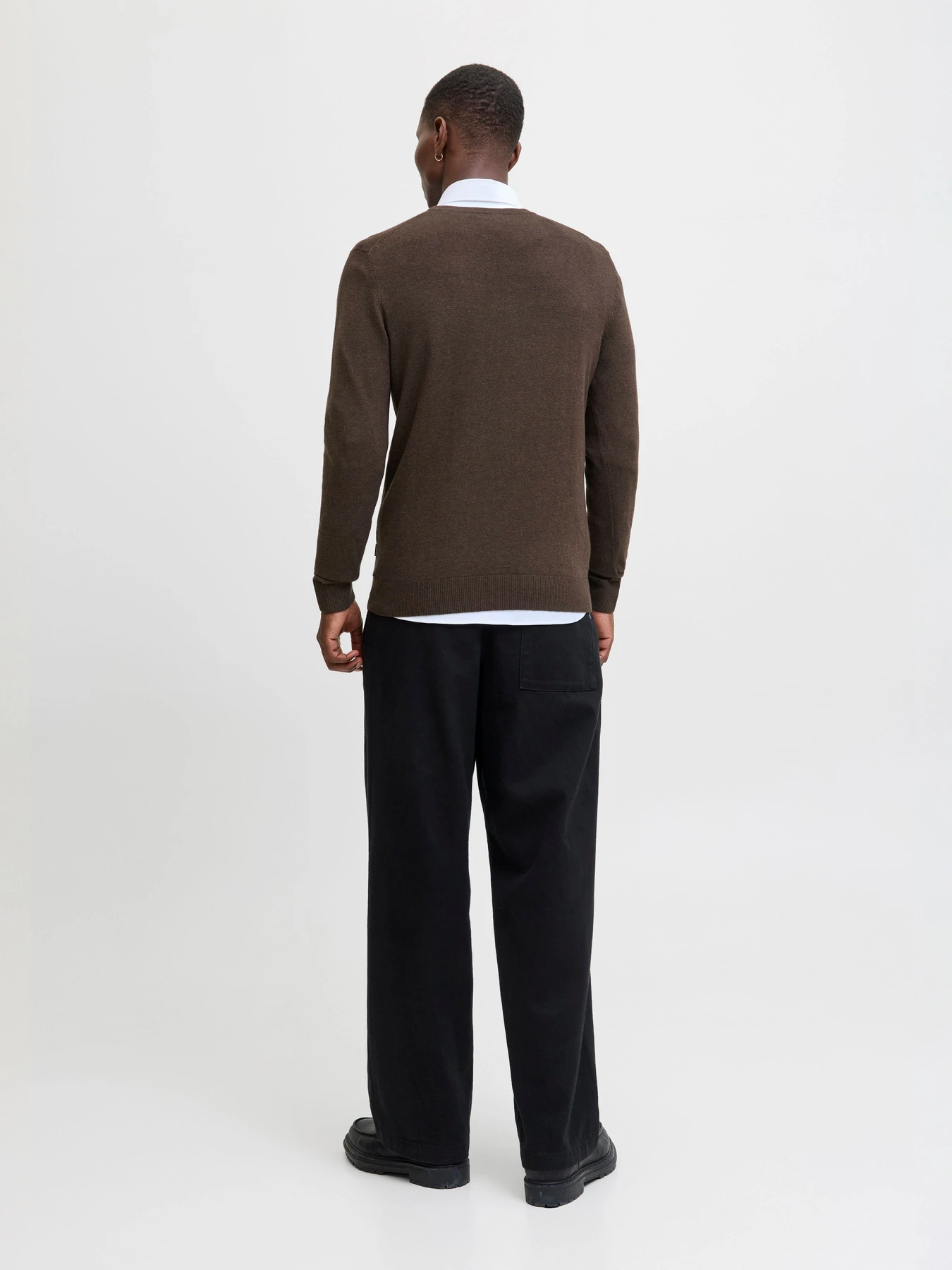 Светри та кардигани JACK & JONES EMIL KNIT CREW NECK модель 12208364_Mulch TWIST Светри та кардигани JACK & JONES EMIL KNIT CREW NECK модель 12208364_Mulch TWIST Фото