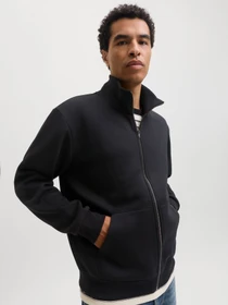 Худи и свитшоты JACK & JONES BRADLEY SWEAT ZIP модель 12298690_Black Фото
