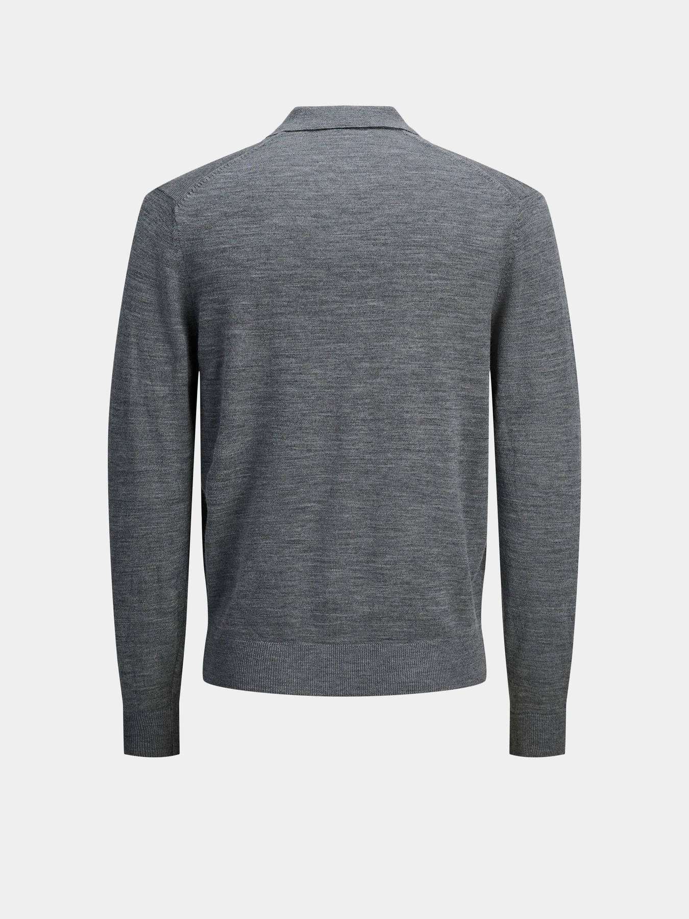 Футболки и поло JACK & JONES BLAMERINO KNIT POLO модель 12281757_Medium Grey Melange Футболки и поло JACK & JONES BLAMERINO KNIT POLO модель 12281757_Medium Grey Melange Фото