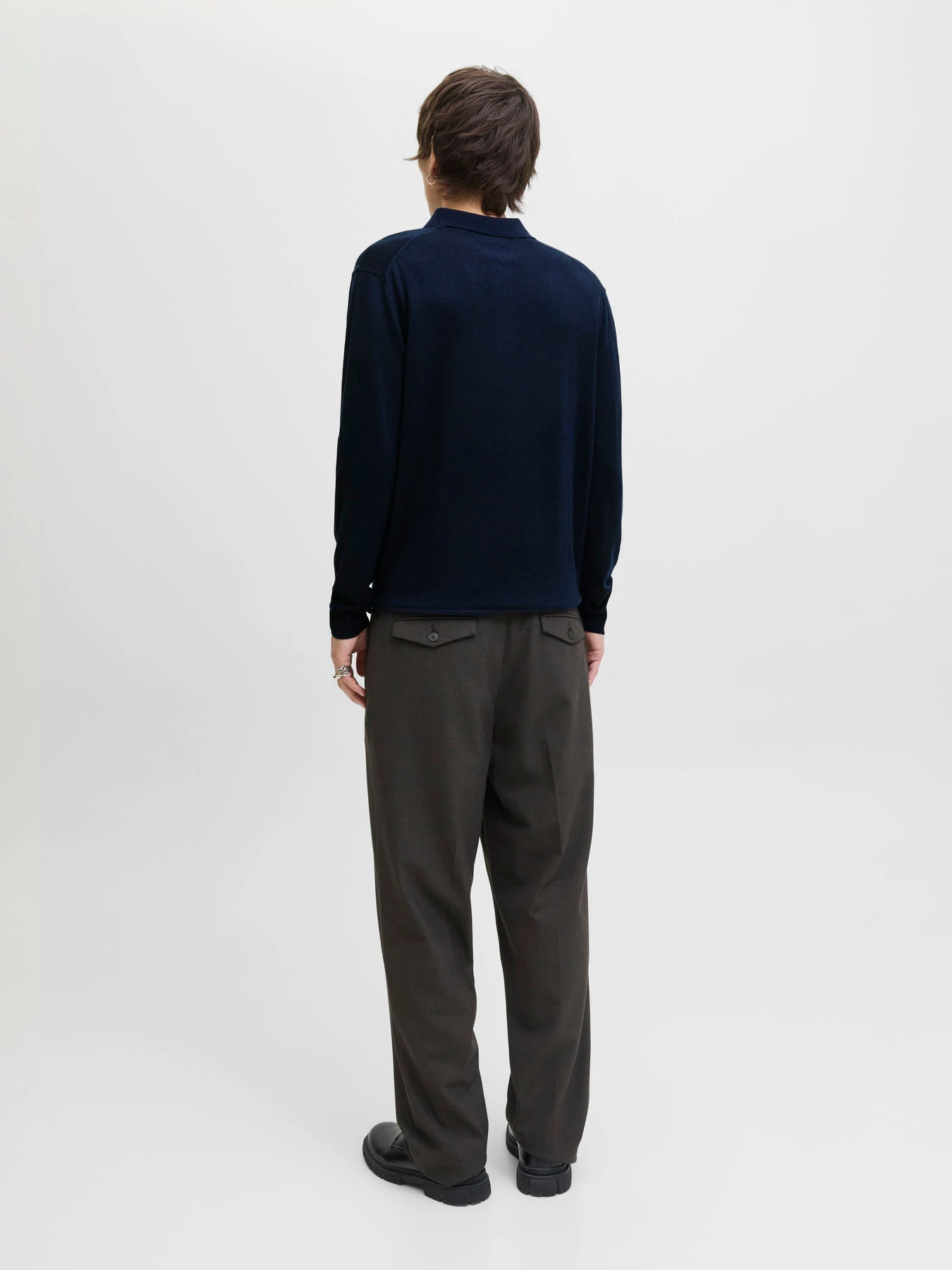 Футболки и поло JACK & JONES BLAMERINO KNIT POLO модель 12281757_Night Sky Футболки и поло JACK & JONES BLAMERINO KNIT POLO модель 12281757_Night Sky Фото