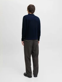 Футболки и поло JACK & JONES BLAMERINO KNIT POLO модель 12281757_Night Sky Фото