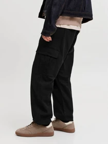 Штани JACK & JONES KANE DYLAN CUFFED CARGO модель 12289589_Black Фото