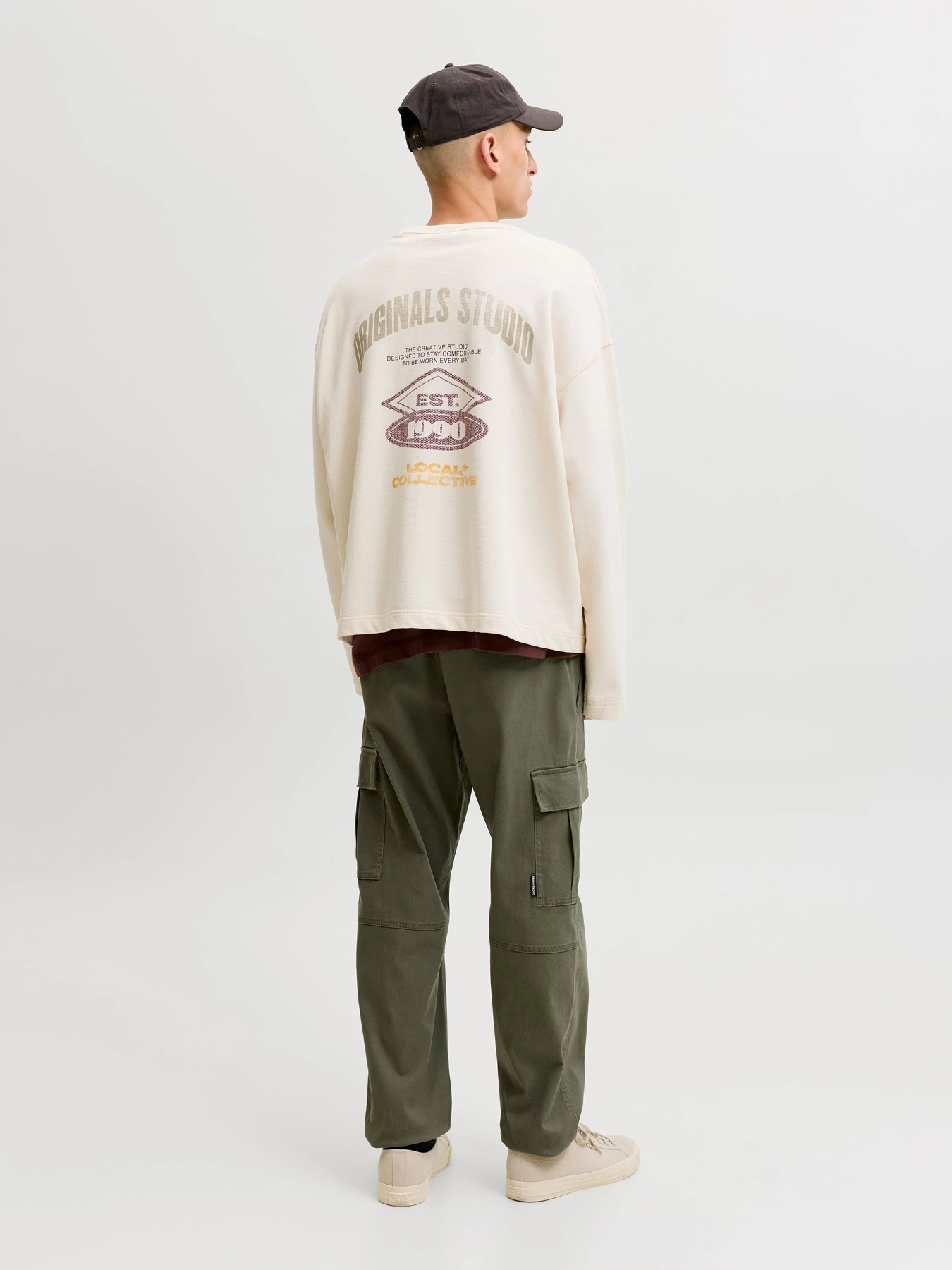 Штани JACK & JONES KANE DYLAN CUFFED CARGO модель 12289589_Olive Night Фото