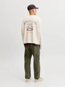 Штани JACK & JONES KANE DYLAN CUFFED CARGO модель 12289589_Olive Night Фото