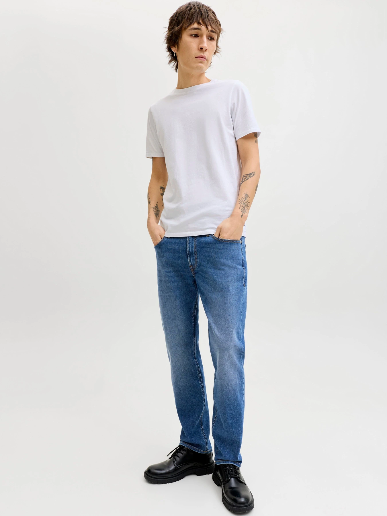 Джинсы JACK & JONES CLARK ORIGINAL модель 12282669_Blue Denim Джинсы JACK & JONES CLARK ORIGINAL модель 12282669_Blue Denim Фото