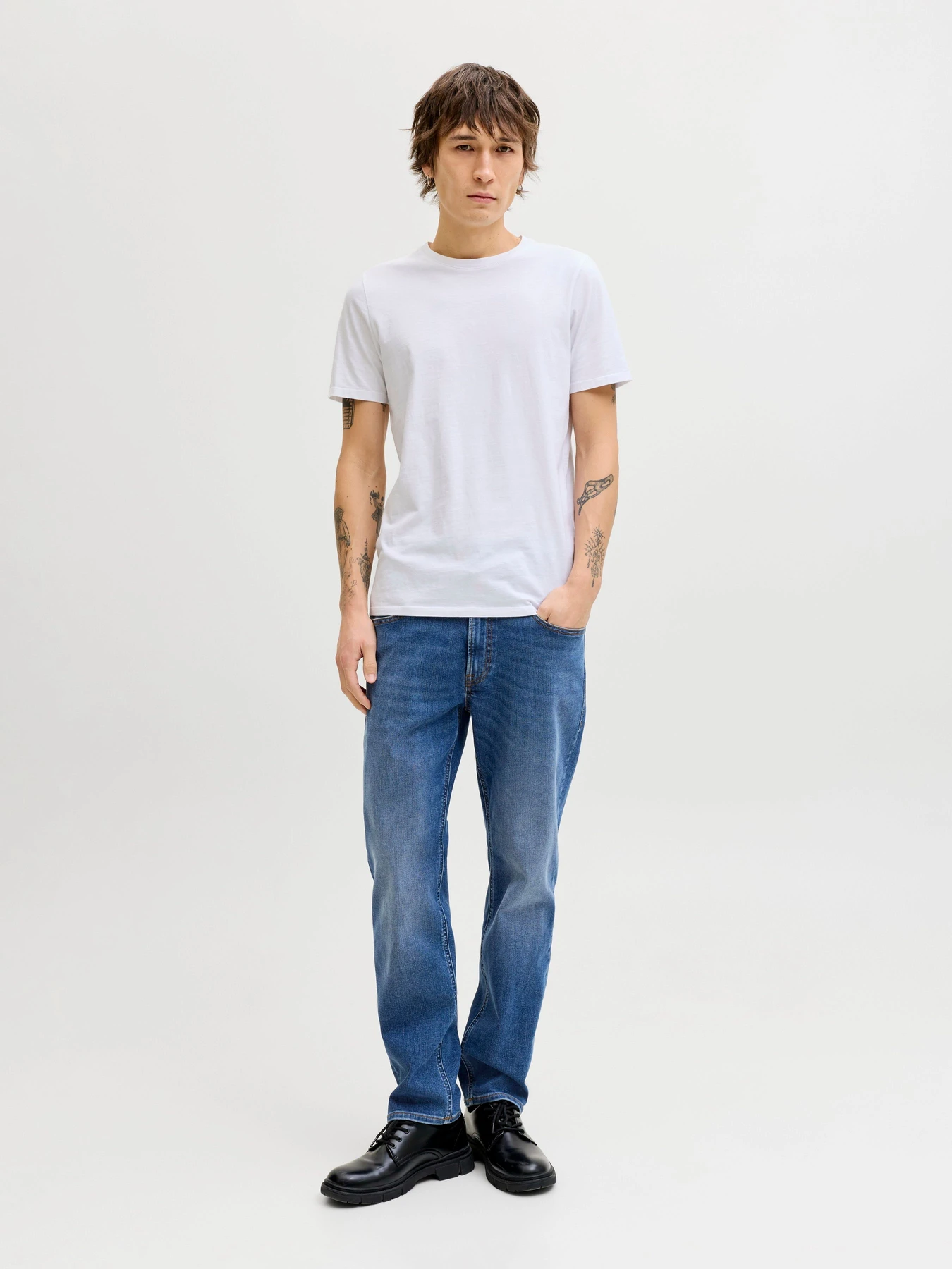 Джинсы JACK & JONES CLARK ORIGINAL модель 12282669_Blue Denim Джинсы JACK & JONES CLARK ORIGINAL модель 12282669_Blue Denim Фото