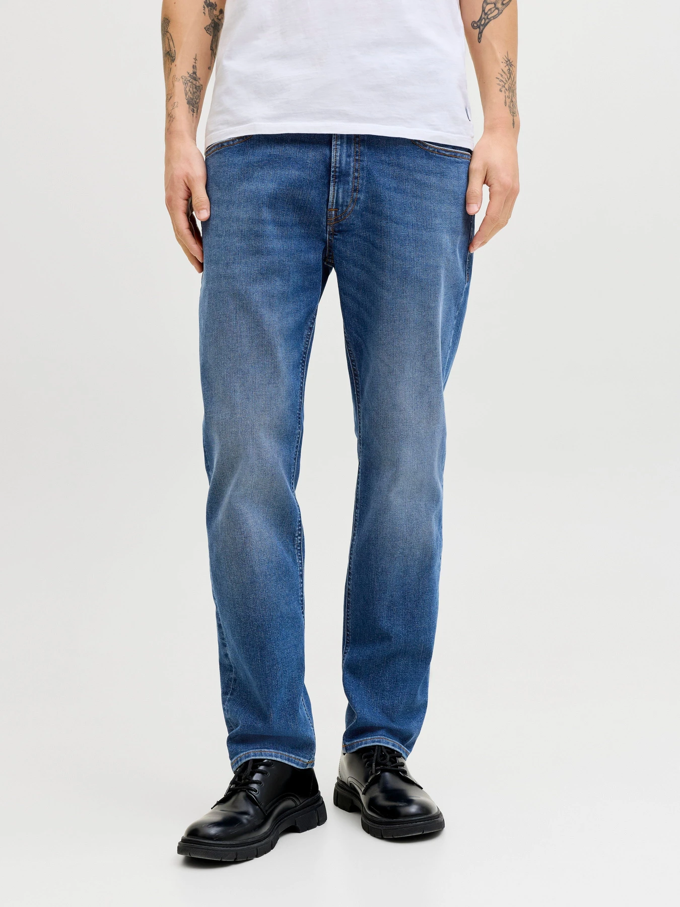 Джинсы JACK & JONES CLARK ORIGINAL модель 12282669_Blue Denim Джинсы JACK & JONES CLARK ORIGINAL модель 12282669_Blue Denim Фото