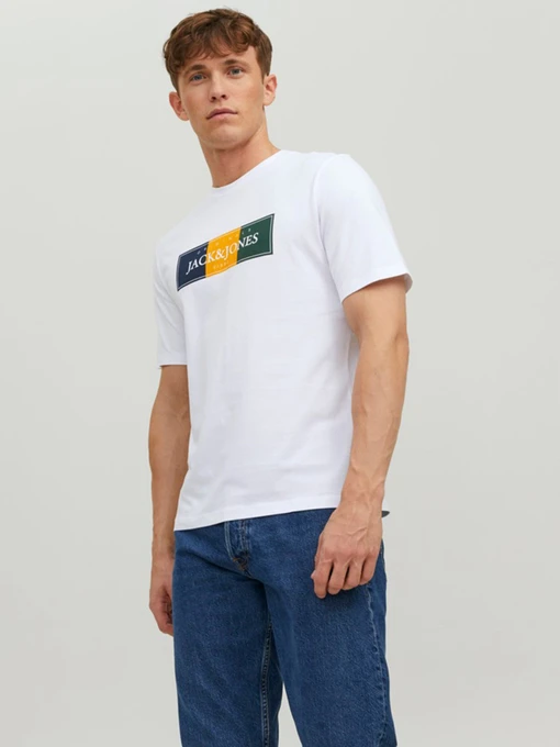 Футболки і поло JACK & JONES модель 12228542_Bright White Фото