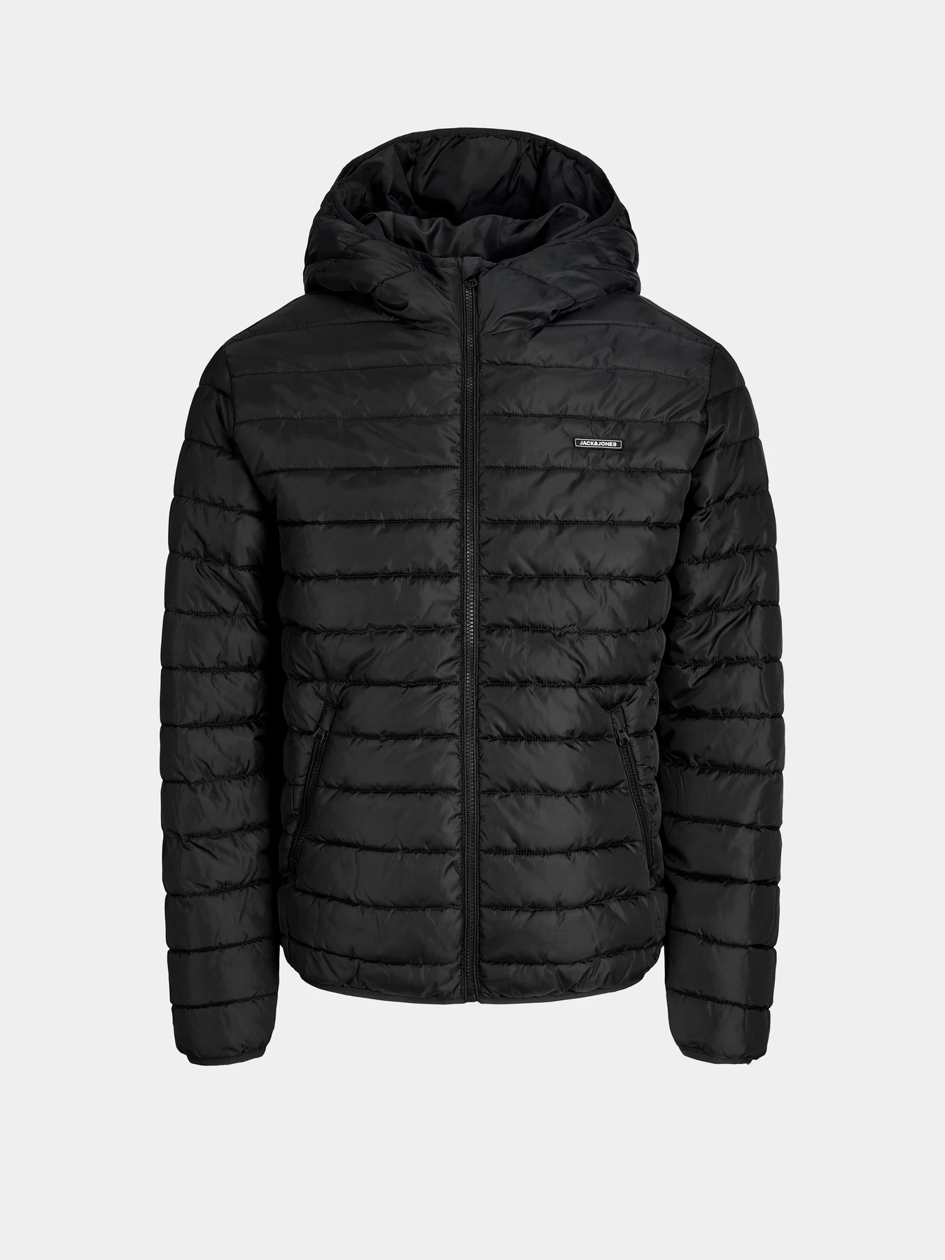 Куртки та дублянки JACK & JONES ELVIS LIGHT PUFFER HOOD модель 12299198_Black Фото