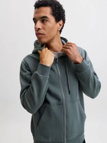 Худі та світшоти JACK & JONES BRADLEY SWEAT ZIP HOOD модель 12249342_Turbulence Фото