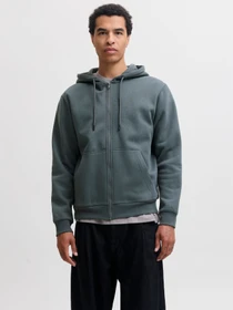 Худі та світшоти JACK & JONES BRADLEY SWEAT ZIP HOOD модель 12249342_Turbulence Фото