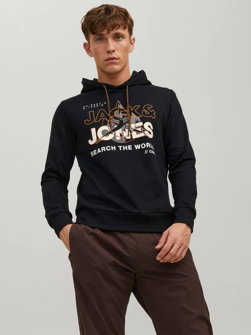 Худи и свитшоты JACK & JONES модель 12228603_Black Фото