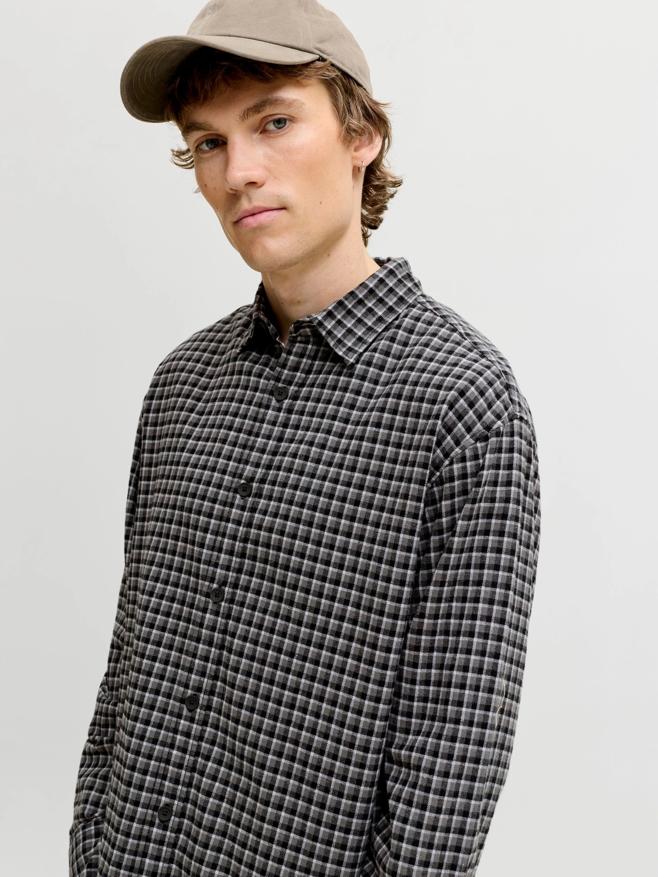 Рубашки JACK & JONES CARTER CHECK SHIRT LS модель 12298743_Black Рубашки JACK & JONES CARTER CHECK SHIRT LS модель 12298743_Black Фото