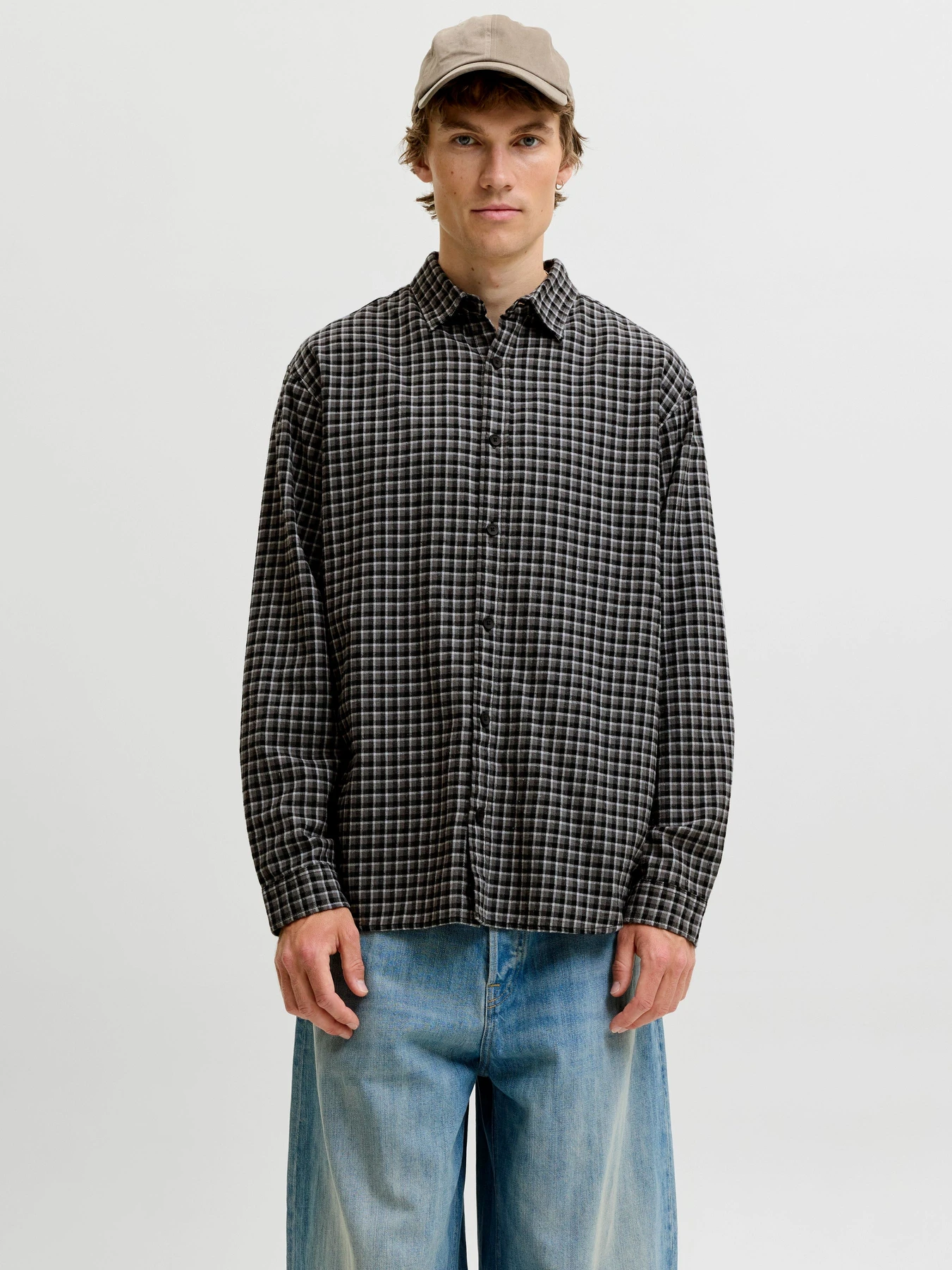 Рубашки JACK & JONES CARTER CHECK SHIRT LS модель 12298743_Black Рубашки JACK & JONES CARTER CHECK SHIRT LS модель 12298743_Black Фото