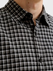 Рубашки JACK & JONES CARTER CHECK SHIRT LS модель 12298743_Black Фото