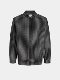 Сорочки JACK & JONES CARTER CHECK SHIRT LS модель 12298743_Black Фото