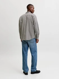 Рубашки JACK & JONES CARTER CHECK SHIRT LS модель 12298743_Cloud Dancer Фото