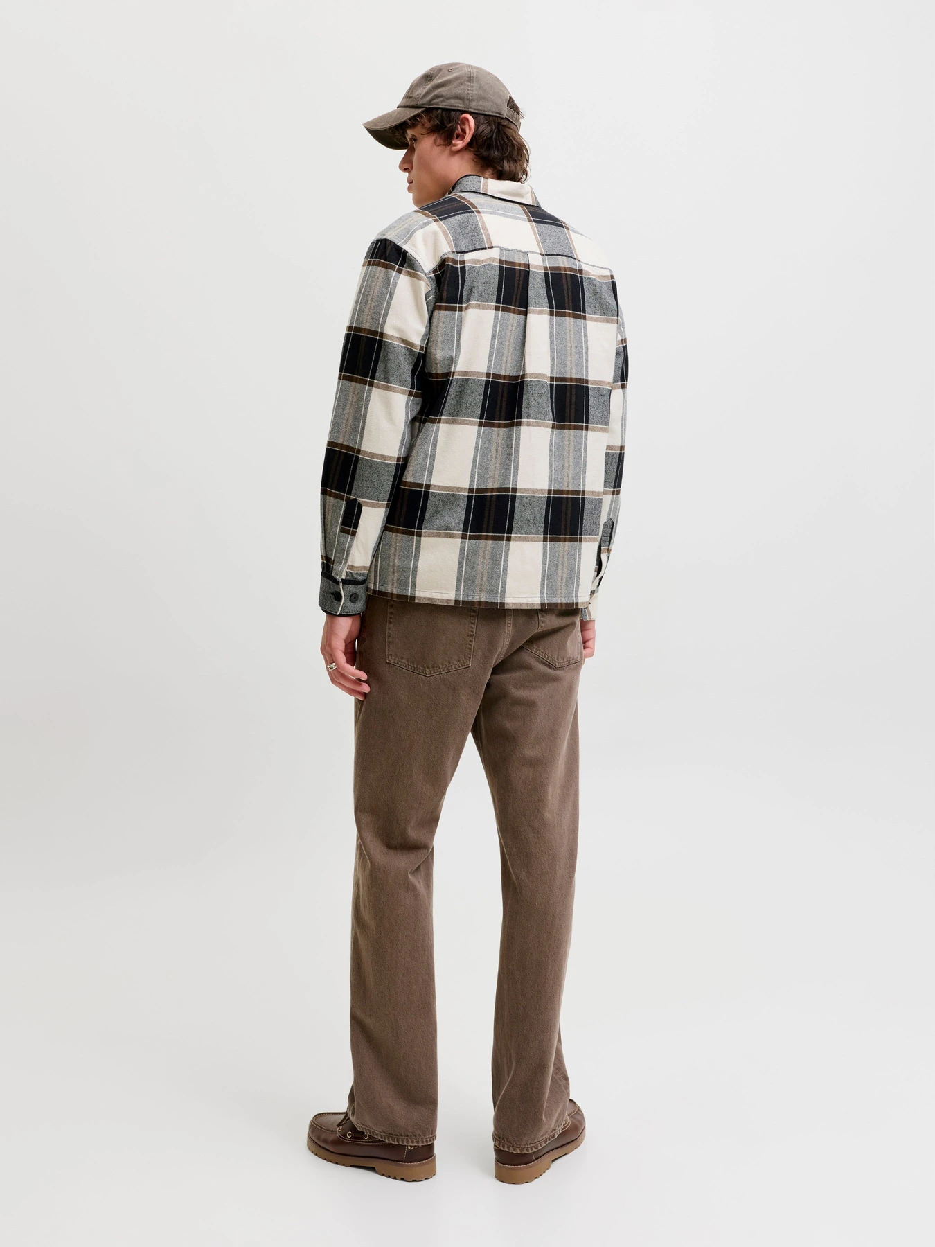 Рубашки JACK & JONES JACKSON OVERSHIRT LS модель 12300088_Cloud Dancer CHECK Фото