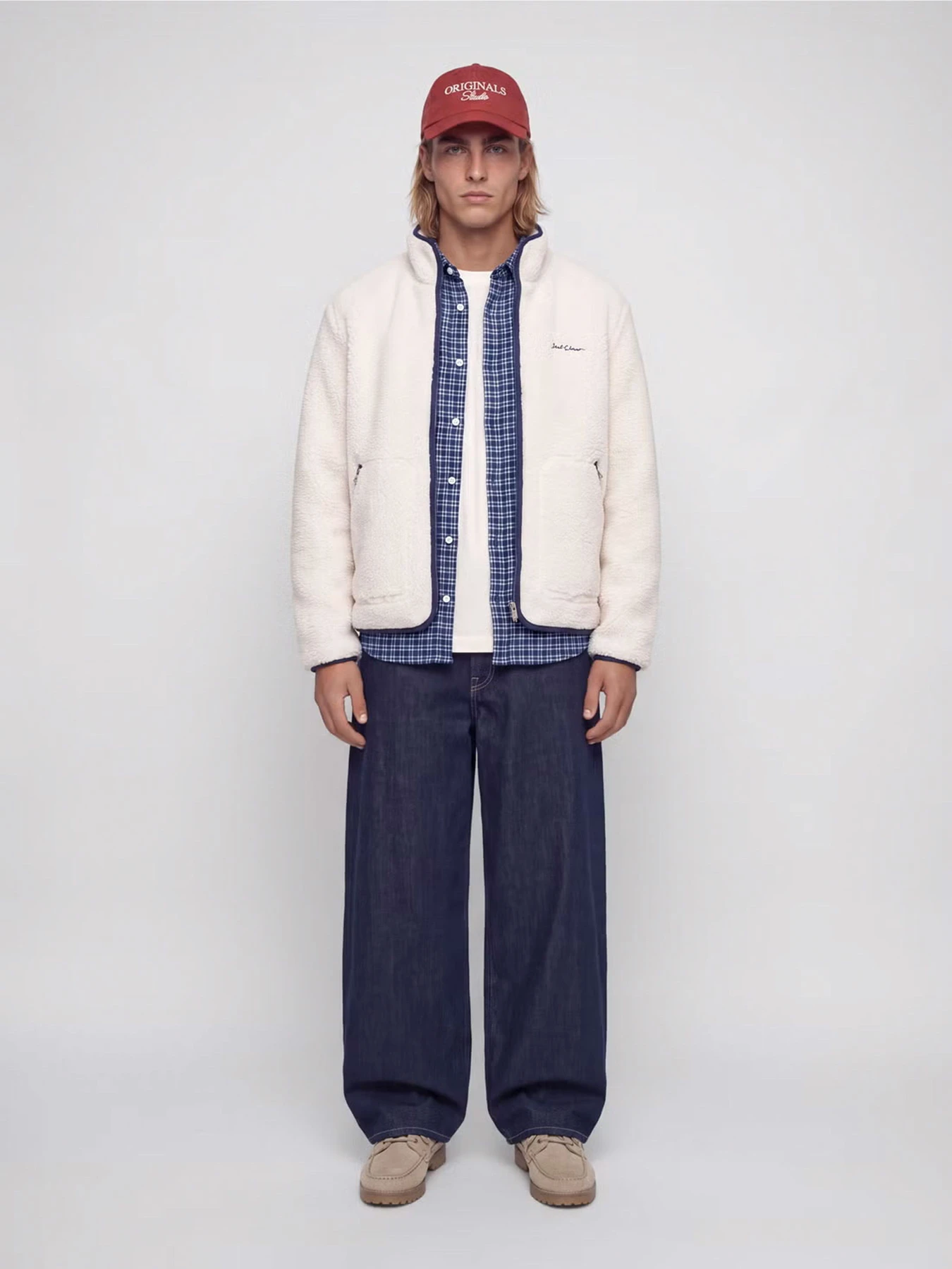 Рубашки JACK & JONES FREDERIKSBERG FLANNEL SHIRT L/ модель 12301088_Antique White CHECKS Рубашки JACK & JONES FREDERIKSBERG FLANNEL SHIRT L/ модель 12301088_Antique White CHECKS Фото